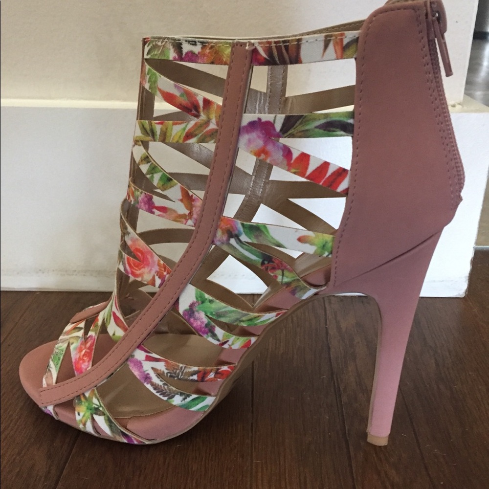 Floral Spring Heels